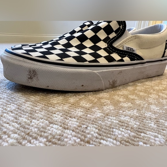 Black and White Checkerboard Vans - Picture 2 of 6